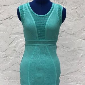 Aqua bodycon party special occasion dress